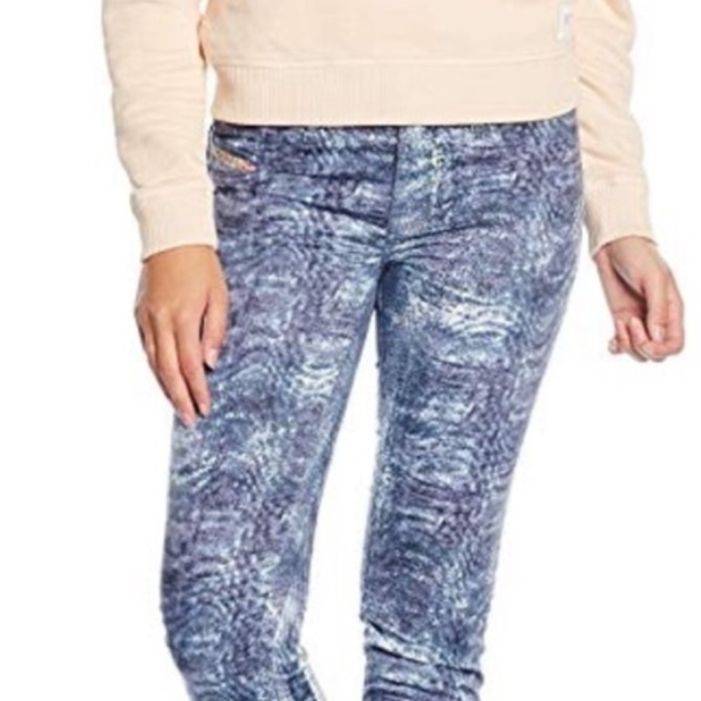 DIESEL 27 Super Slim Jegging Low Waist Stretch Livier-Sp Lightweight‎ Knit